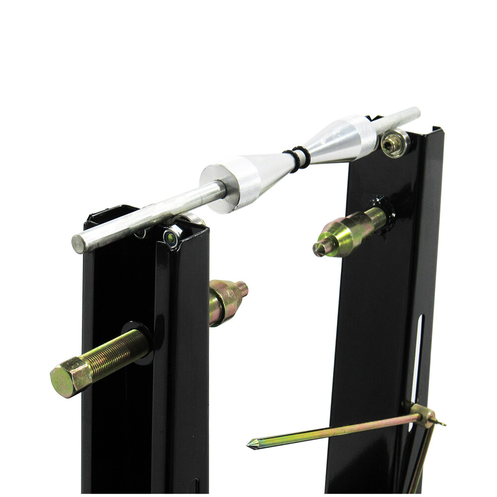 Pit Posse Motorcycle Rim Tire Wheel Balancer Balancing Spin Static Truing Stand