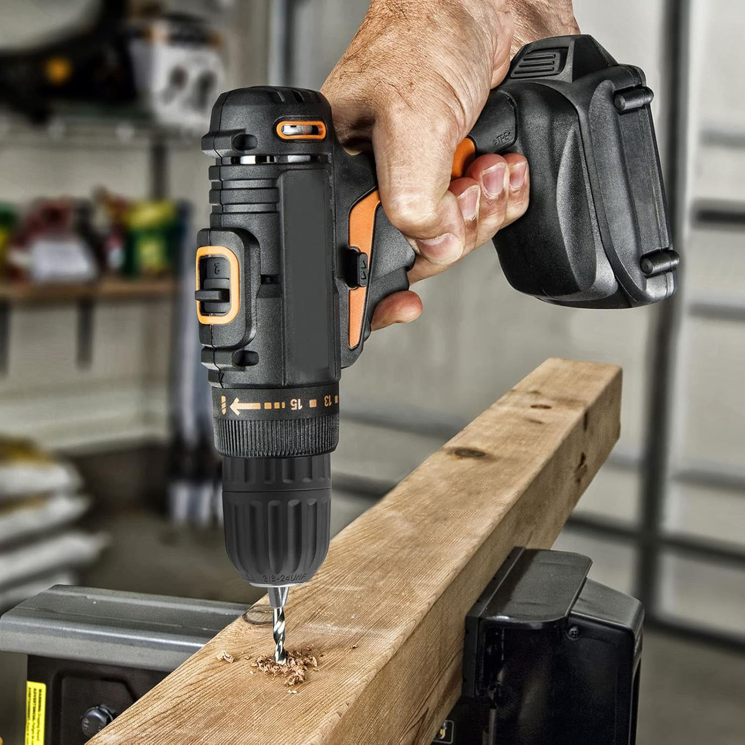 3/8" Keyless Drill Chuck Adapter 0.8-10Mm, 1/4-Inch Hex Shank Drill Chuck Adapte