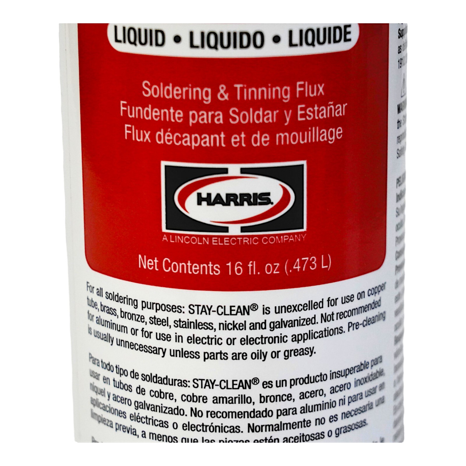 Harris SCLF16 Stay-Clean General Purpose Liquid Flux 16 oz 40003