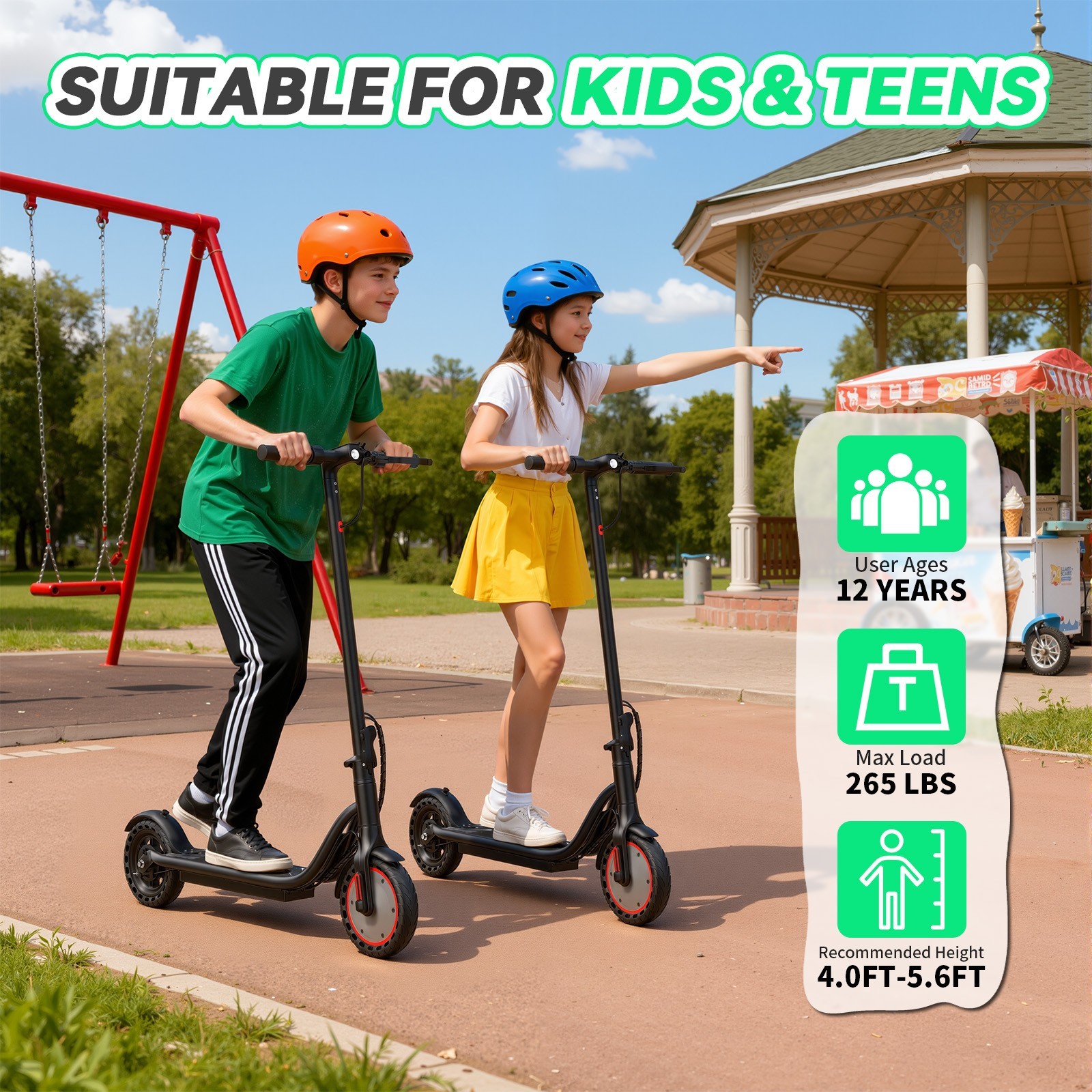 350W Electric Scooter for Adults, Up to 19 MPH, Folding E-Scooter, APP control