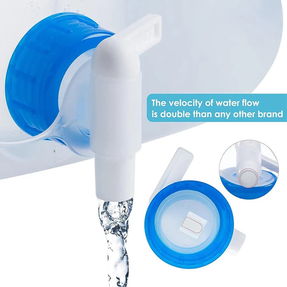 2 Pack 10 Gal Collapsible Water Container Water Storage Jug with Spigot Camping