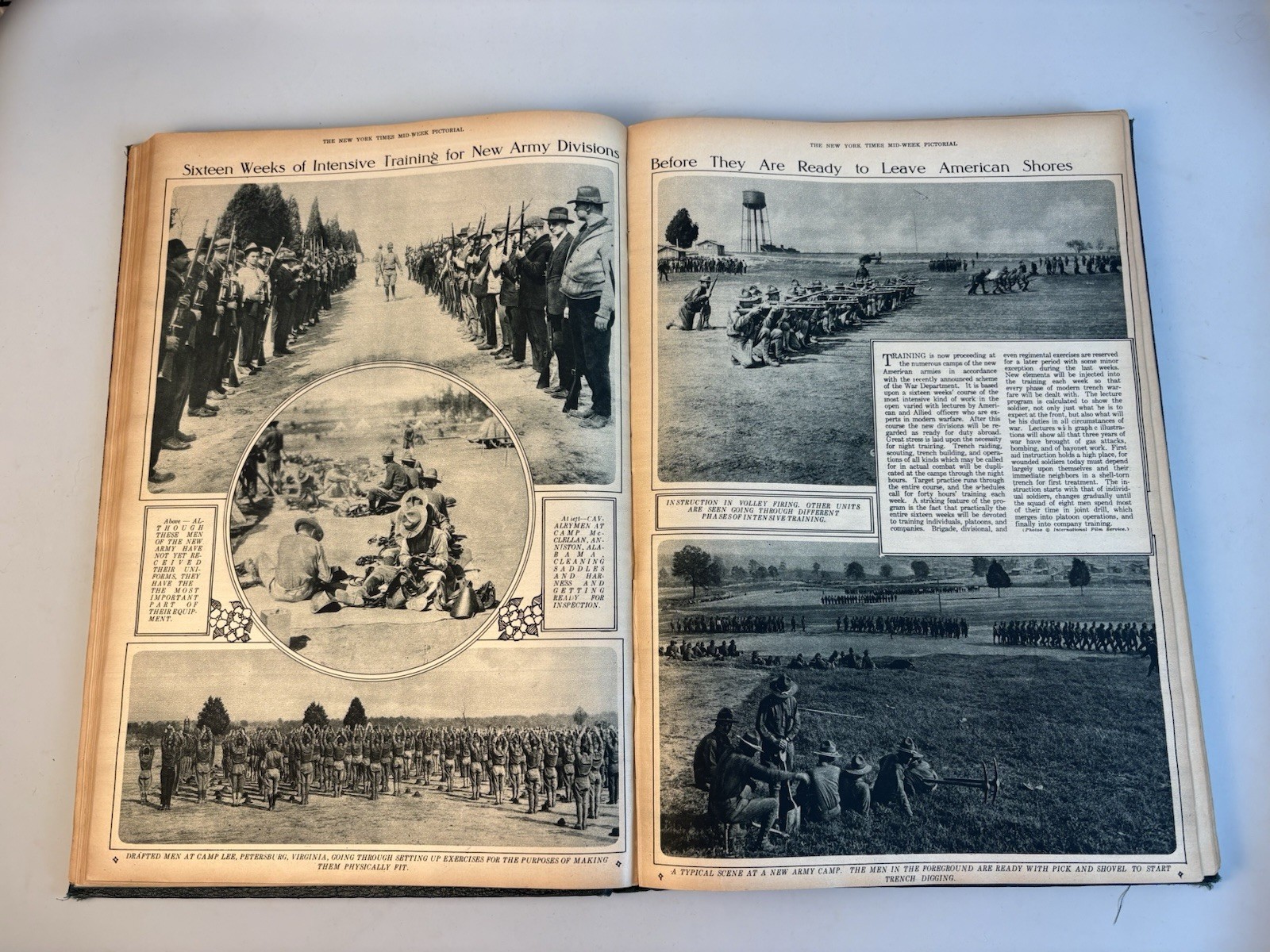 1919 Great War in Gravure WWI Photogravure Book NYTimes Portfolio – Loose Bind