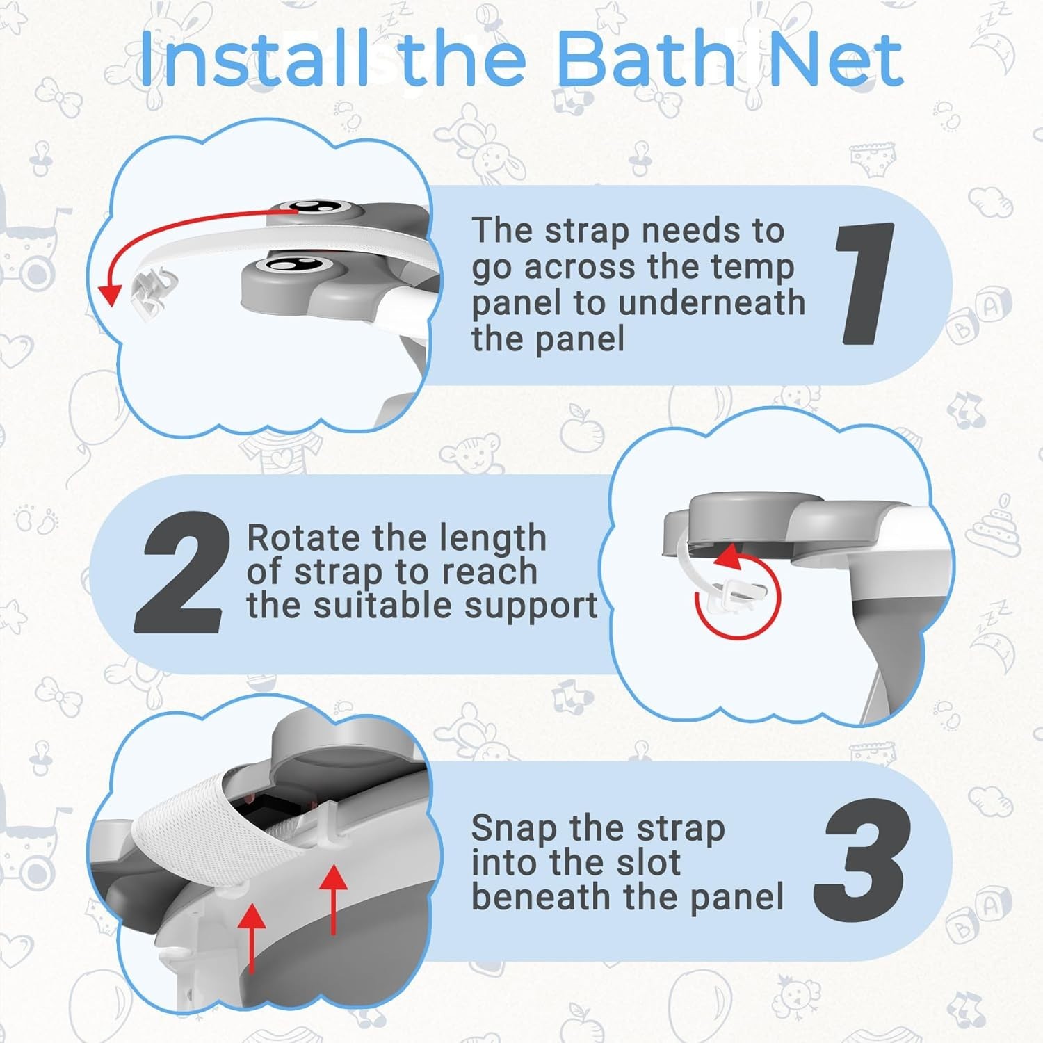 Bañera para bebé, bañera plegable para recién nacidos, ideal para bebés y niños