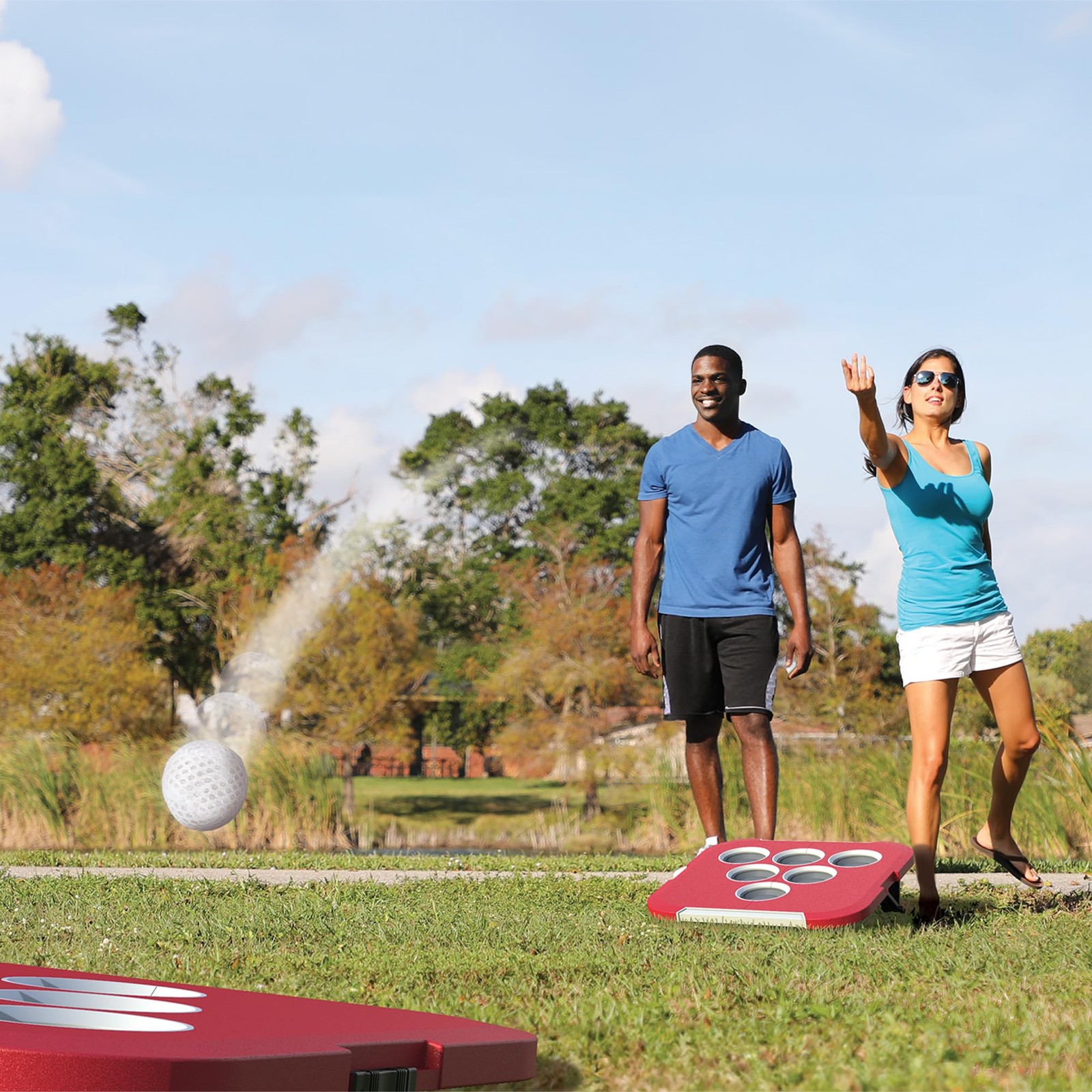 Bean Bag Pong Cornhole Game