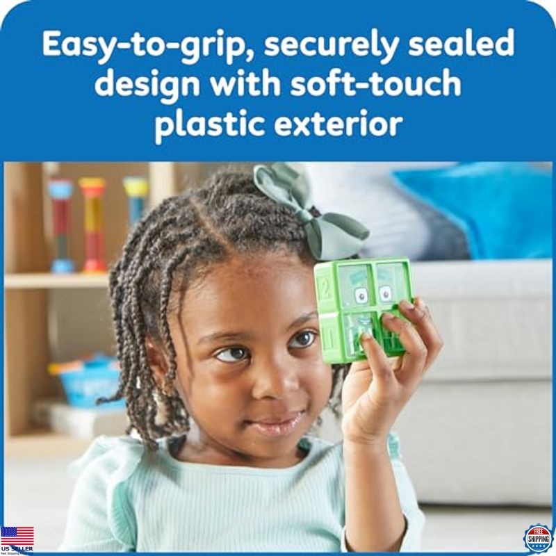 hand2mind Numberblocks One to Five Sensory Bottles, Counting Fidget Toys 5 Pack