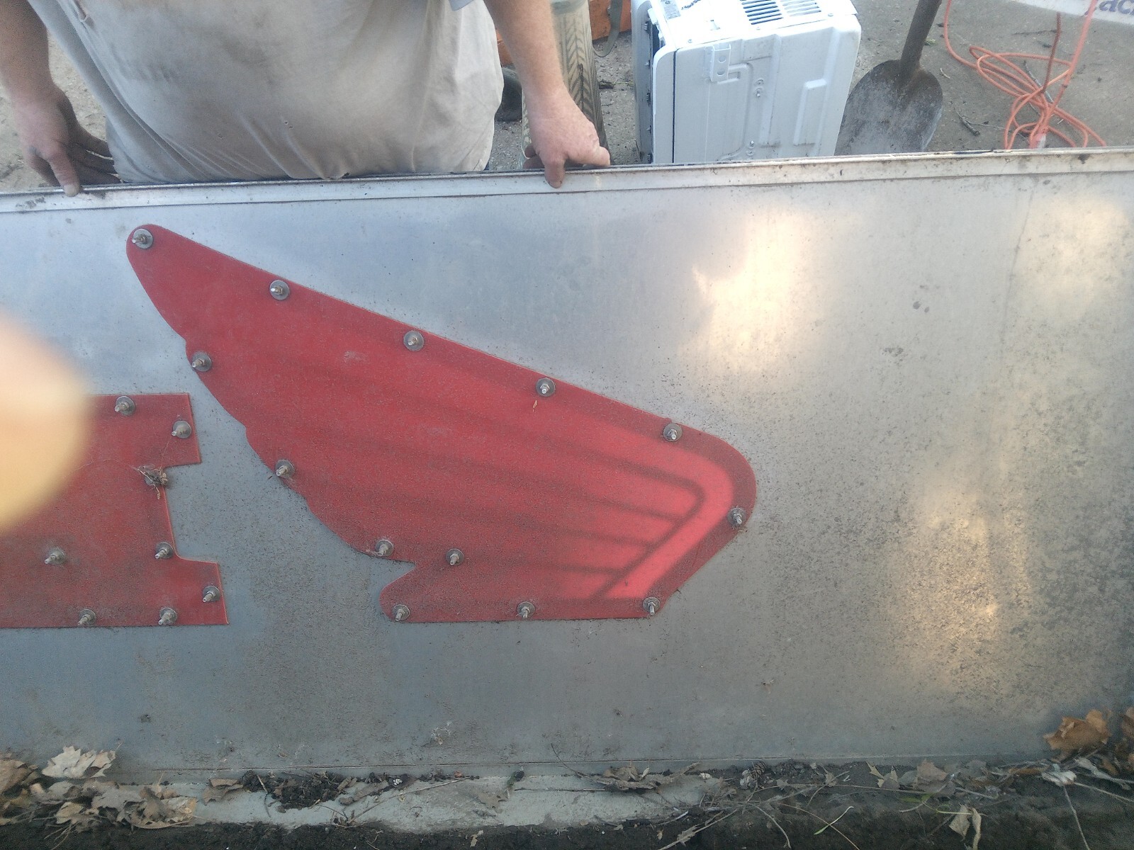 HONDA DEALER SIGN MOTORCYCLE 15'X3'