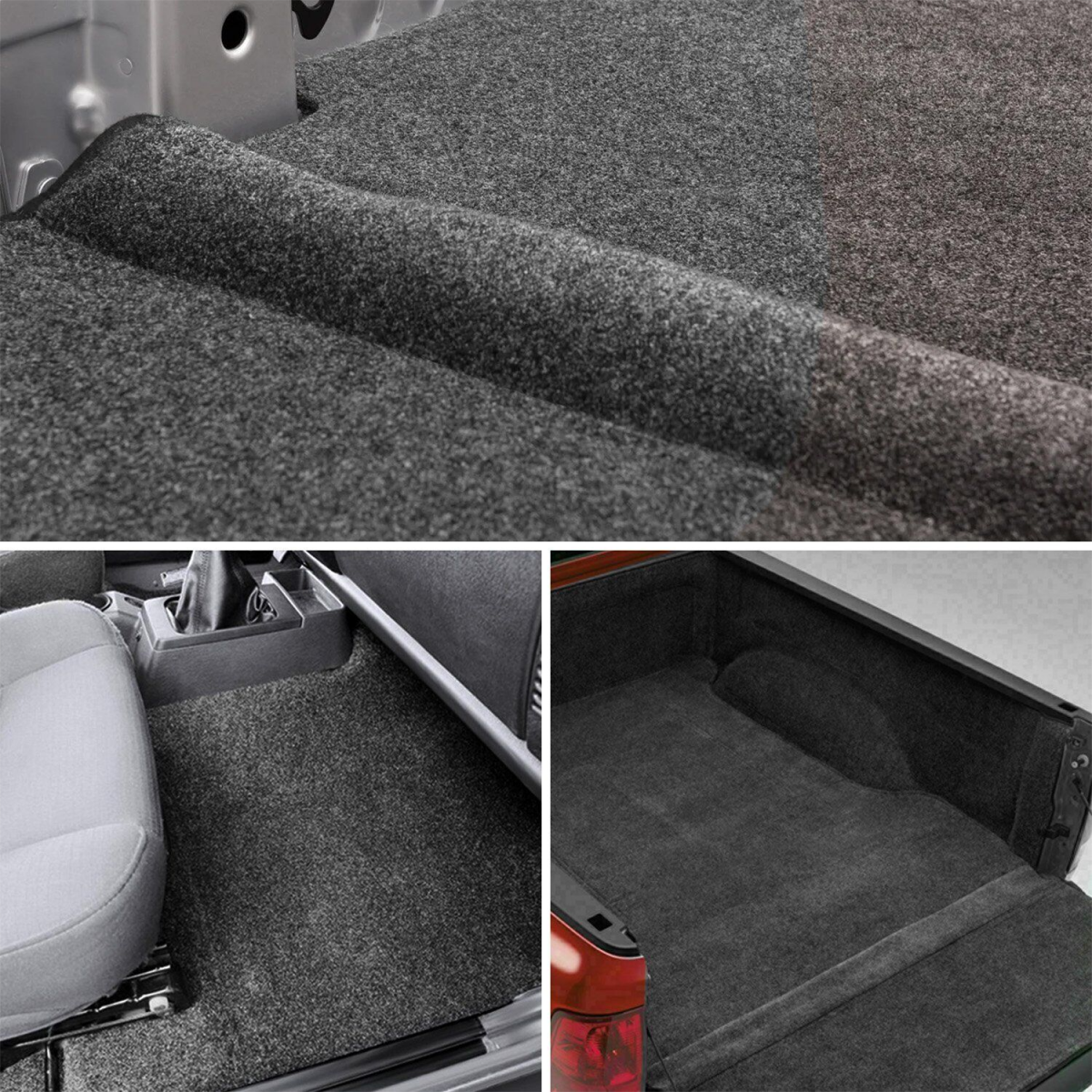 71"×40" Car Woofer Speaker Box Black Carpet Audio Wrap Trunk Liner Upholstery