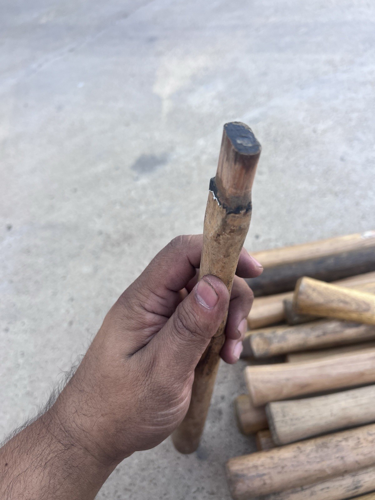 LOT of 4 Used Vaughan 12-14in Handles, Wood Turning, Repurposing, Crafting