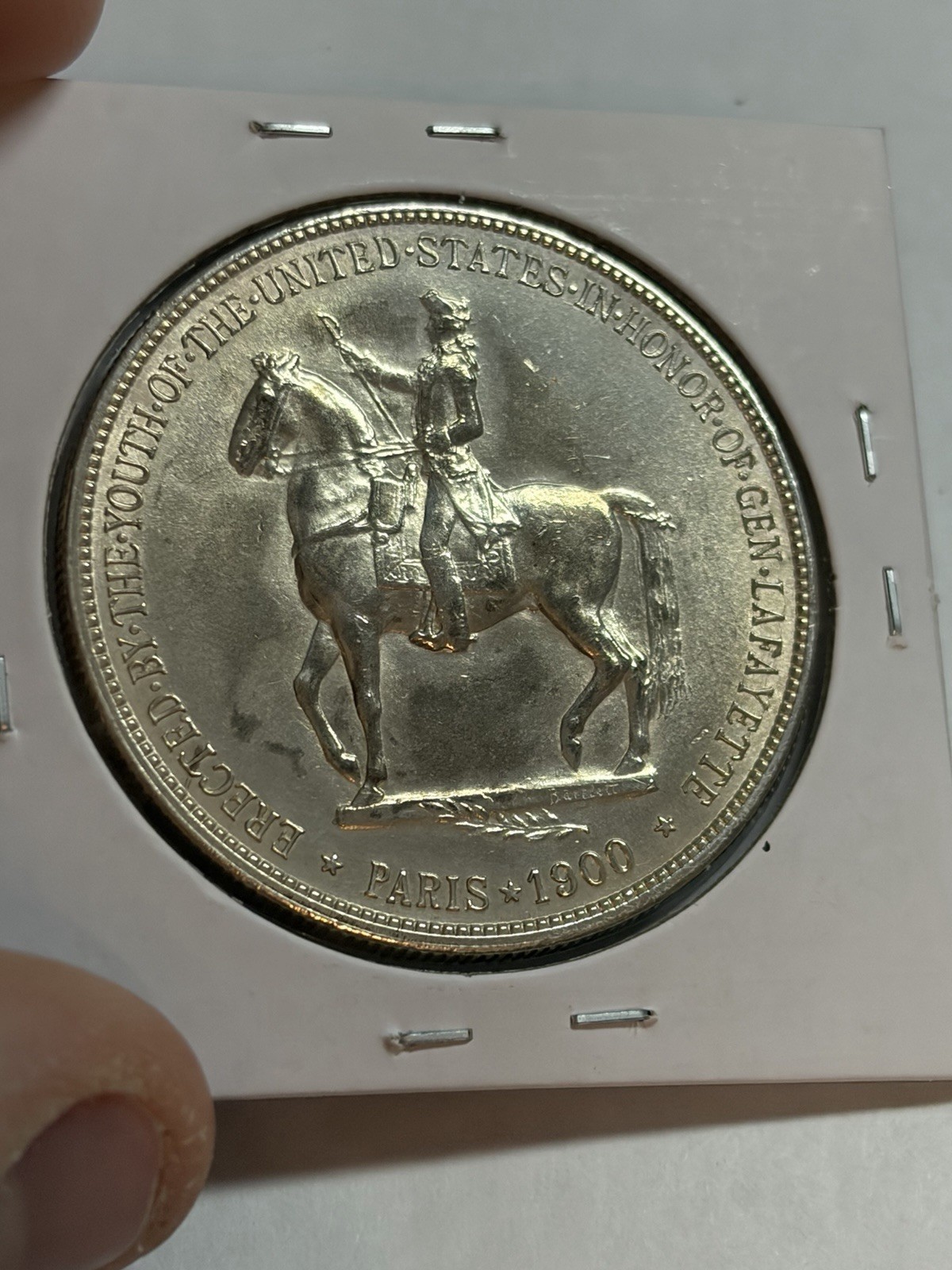 1900 Lafayette Commemorative Silver Dollar UNC Detail Tough Commem