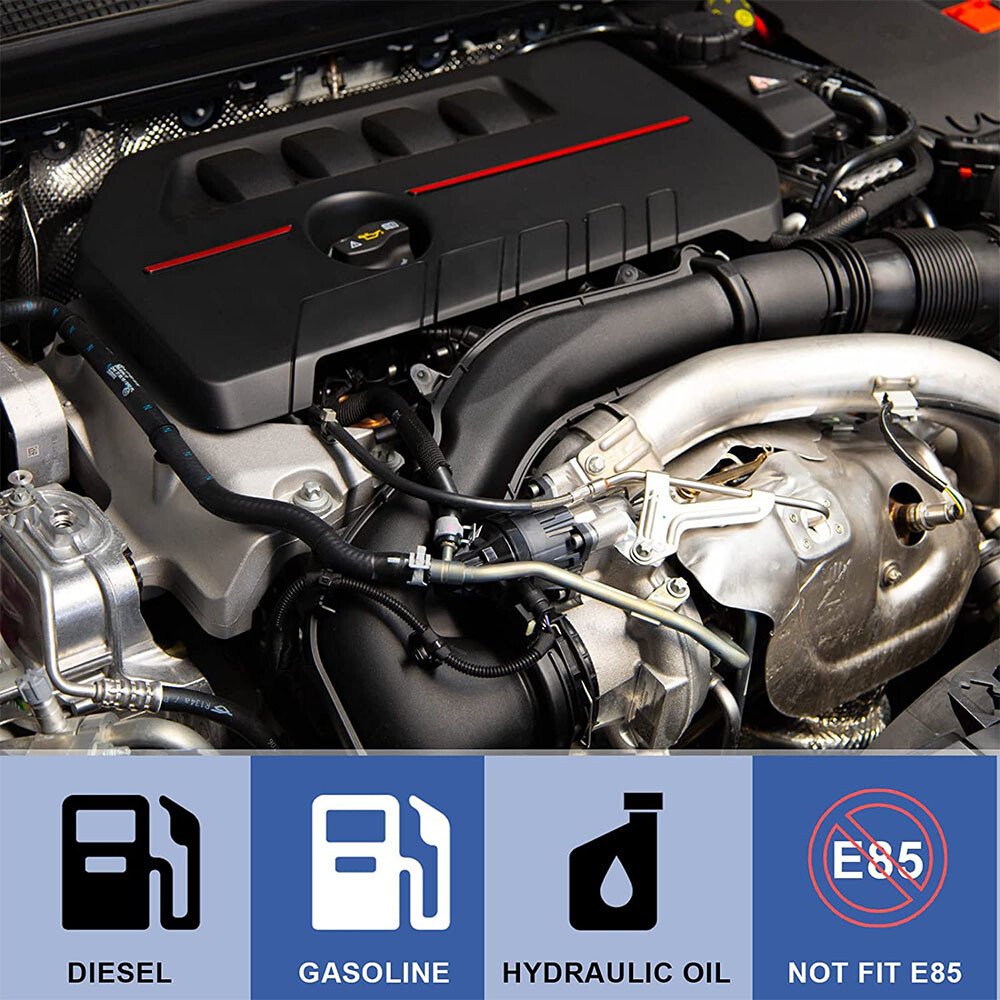 6AN 8AN 10AN 10-20FT CPE Braided Nylon Fuel Line Kit Hose end Fittings + Wrench