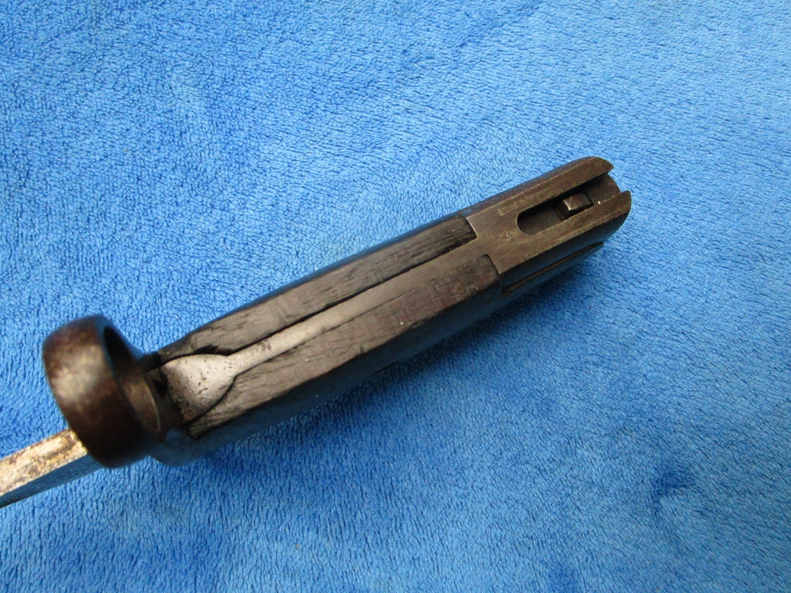 ORIGINAL US WW1 M1905 BAYONET MADE BY SA IN 1909 AND EARLY RIA 1909 SCABBARD