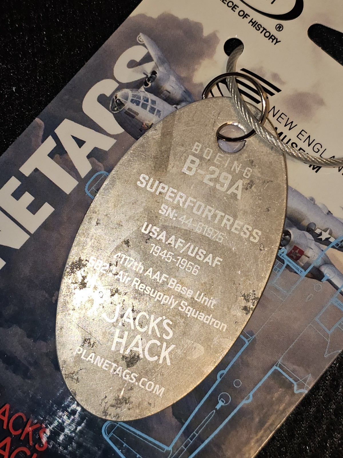 MOTOART PLANETAGS USAAF BOEING B29A SUPERFORTRESS (44-61975) METAL #1856