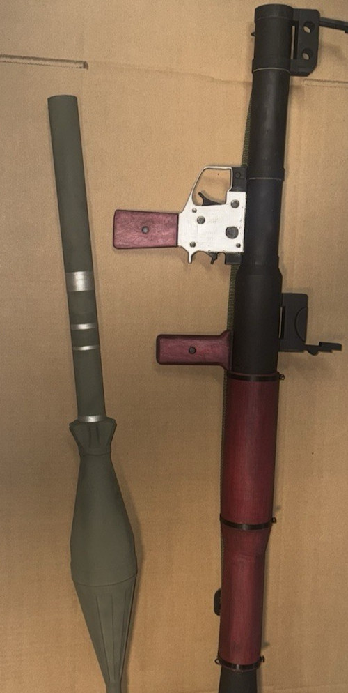 Full-Size RPG-7 Replica Prop – PVC Reinforced, Painted  orange tip Not Weathered