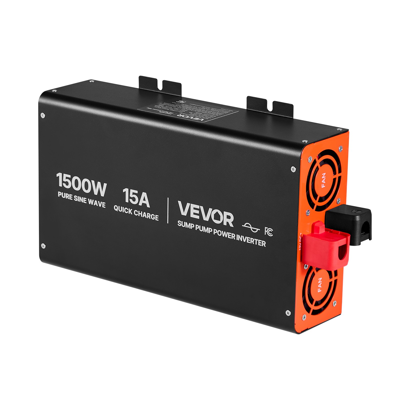 VEVOR 1500W Sump Pump Battery Backup System LCD Pure Sine Wave Power Inverter
