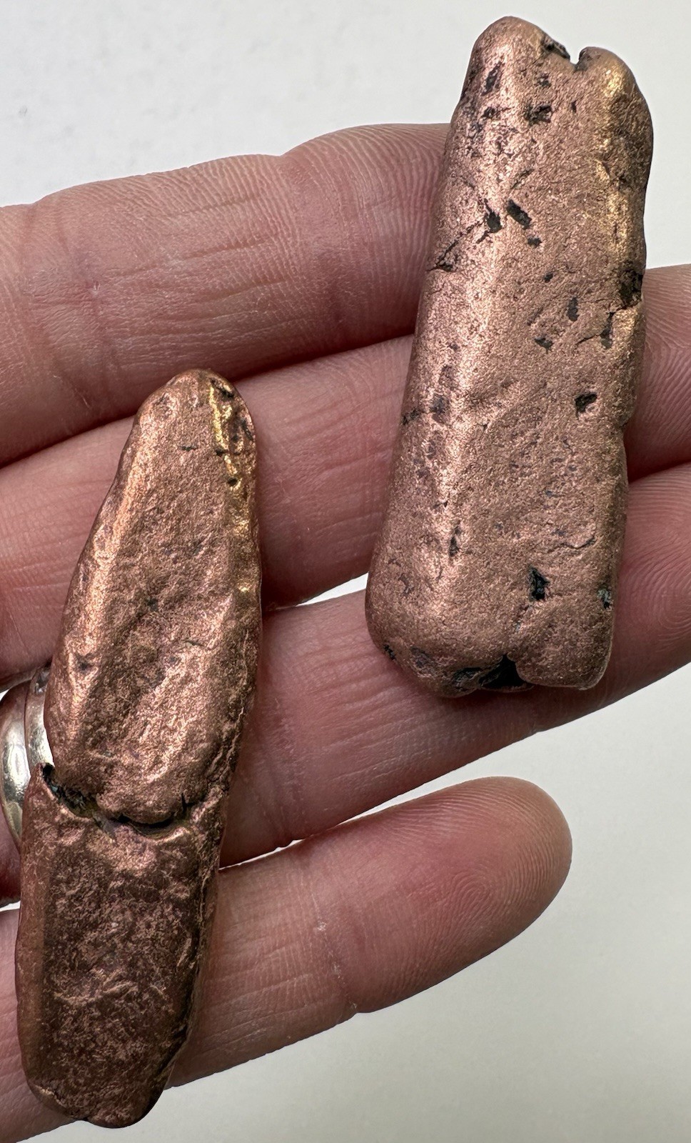 Pure Native Michigan Solid Copper Nugget Specimen Keweenaw Peninsula Mineral