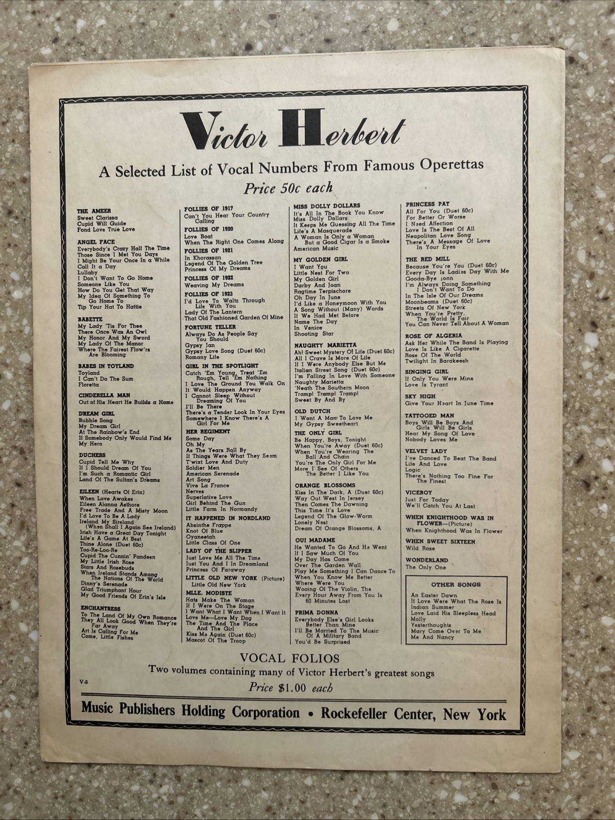 1915 Kiss Me Again Antique Piano Sheet Music Henry Blossom and Victor Herbert