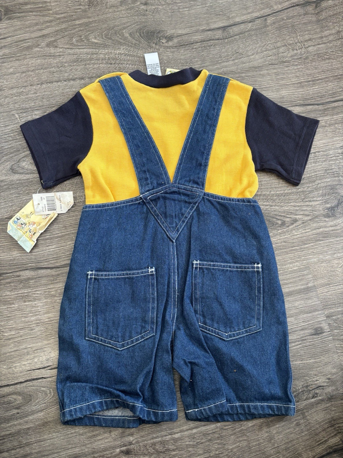Vintage Mickey And Goofy Golf Overalls Set NWT Size 3T