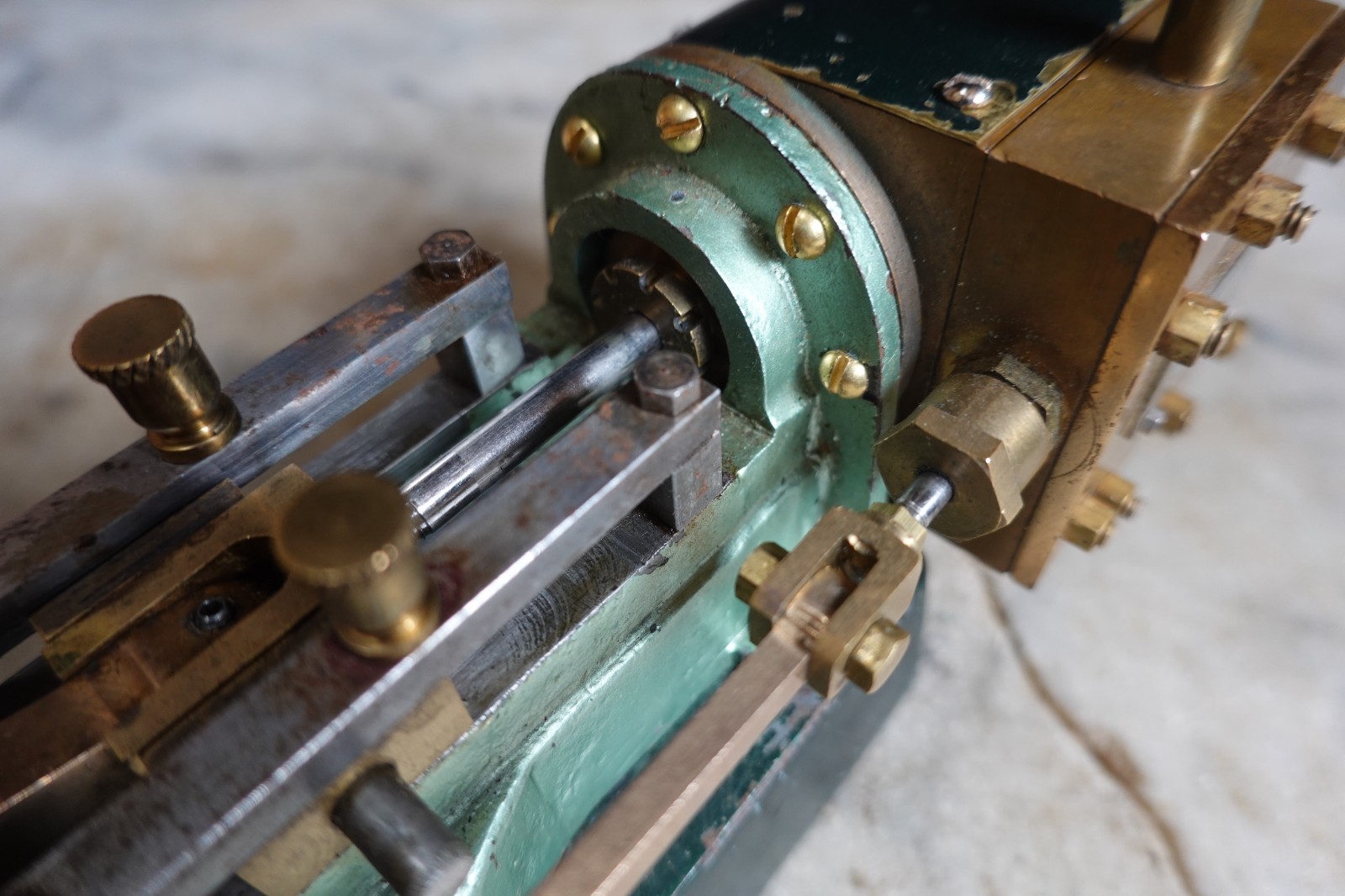 Antique RARE WORTHINGTON CENTER THROW LIVE STEAM ENGINE ADJUSTABLE VALVE 1882