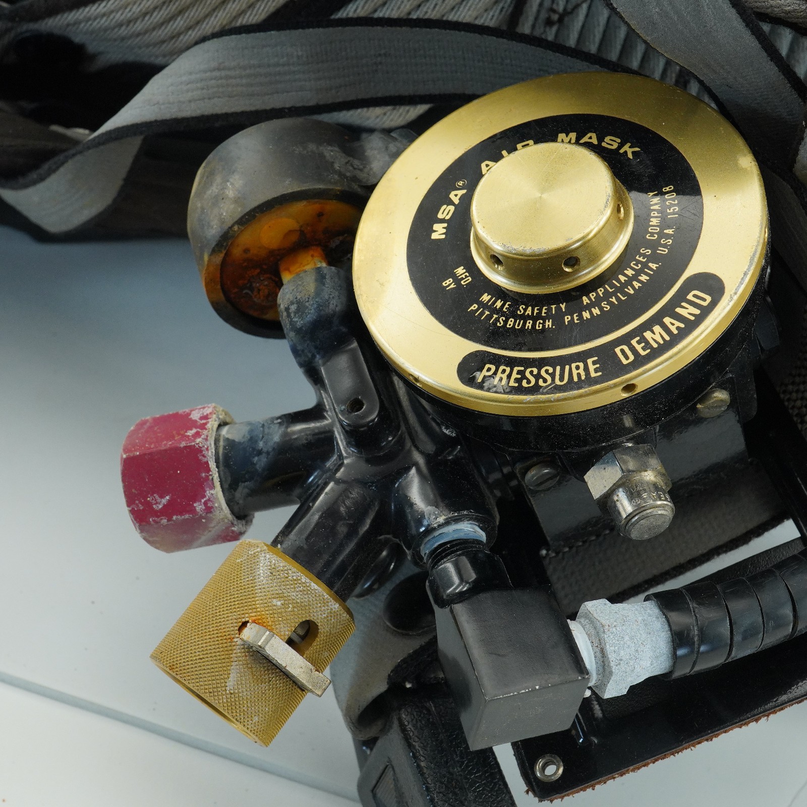 MSA Ultralight II Tank Harness Air Mask SCBA AS IS AS FOUND