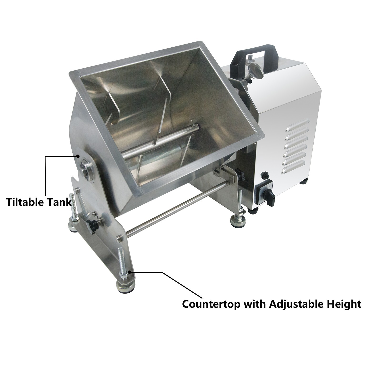 Clivia Electric Tilt Tank Meat Mixer 30lbs 15L Meat Sausage Mixing Machine
