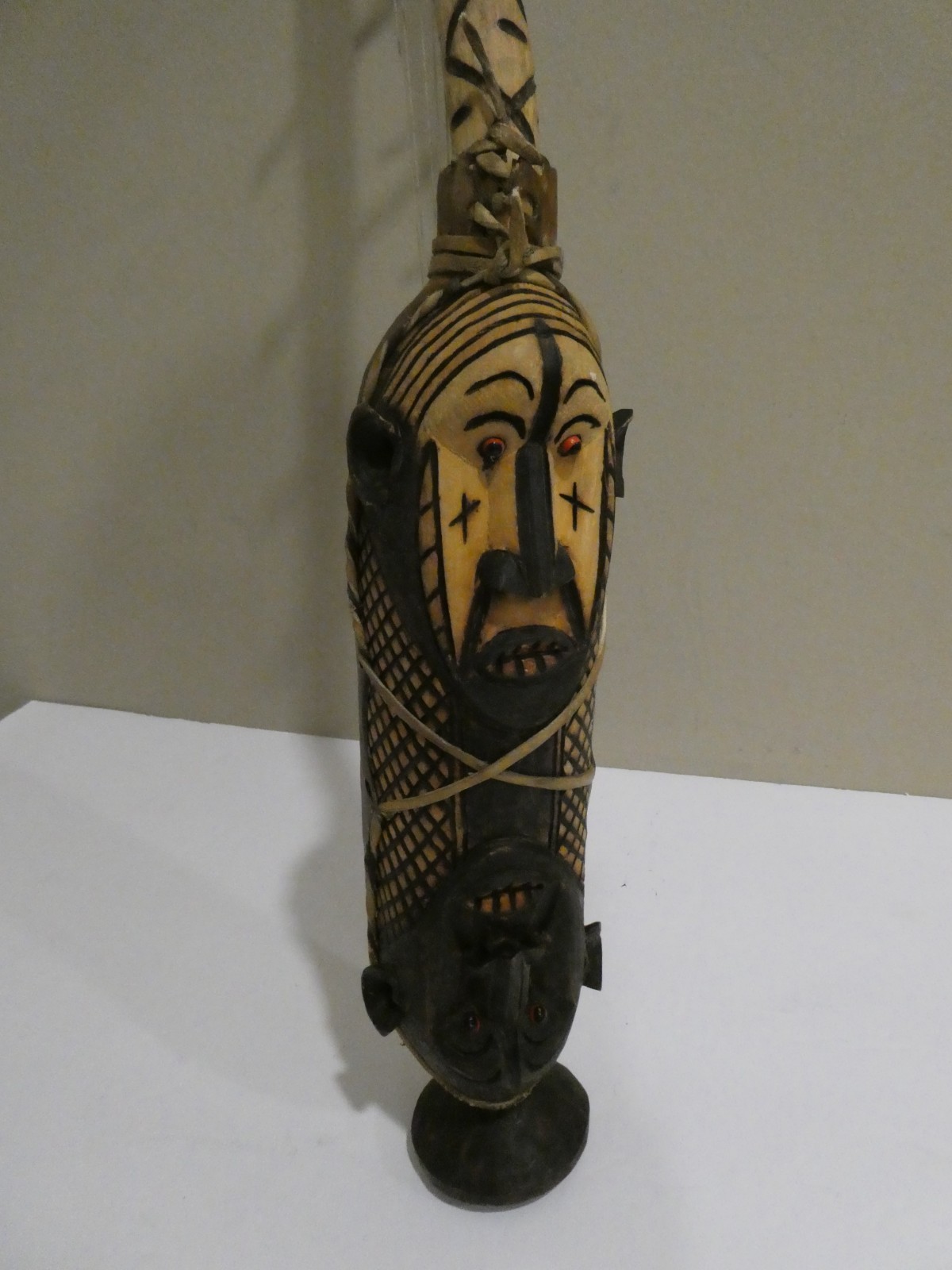 Tribal African Harp Musical Wooden Instrument