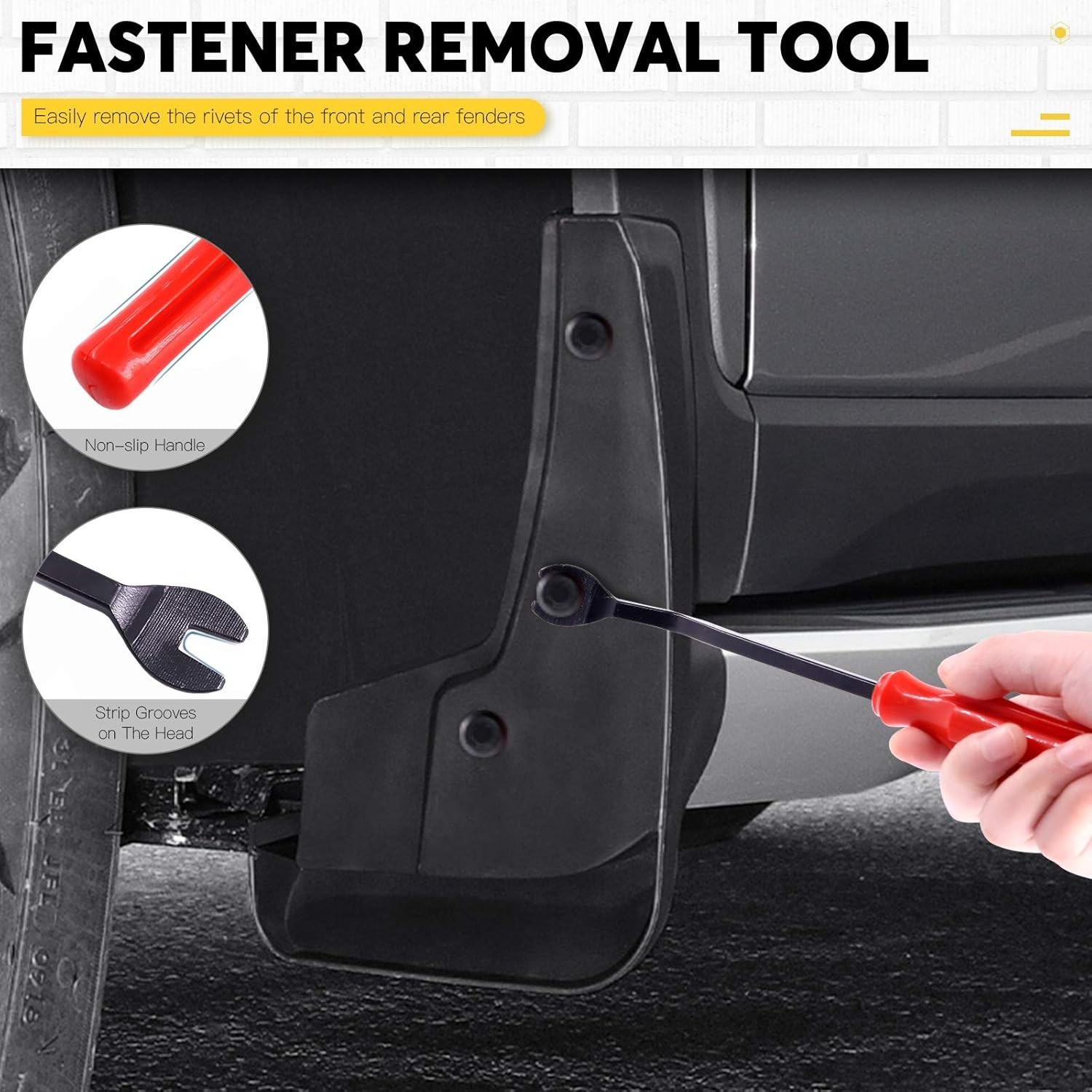 Lightweight Plastic Rivet Gun with 4 Sizes of Nylon Rivets for Easy Handling