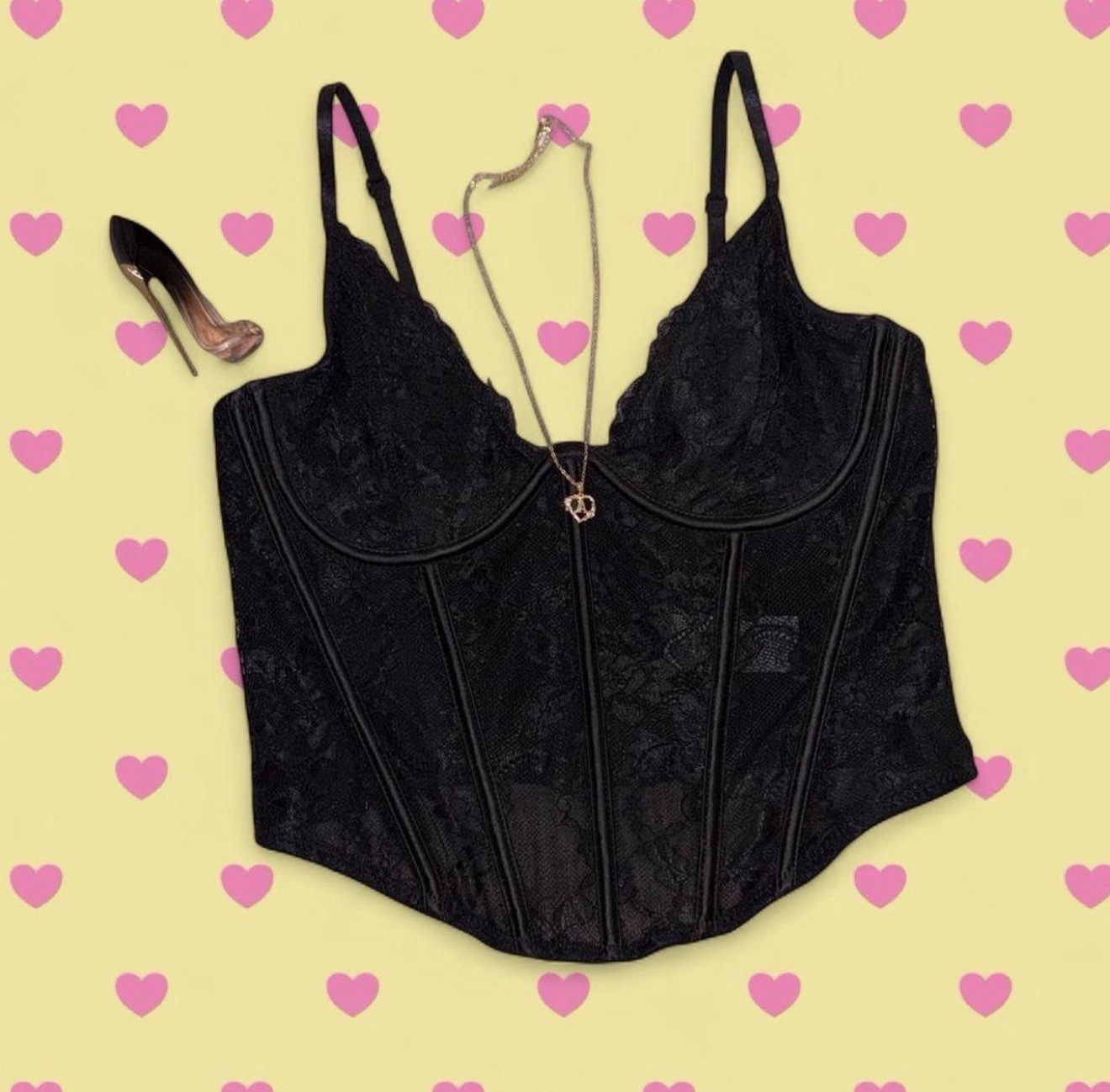 ㅤꨄ︎ Garage Black Going Out Corset