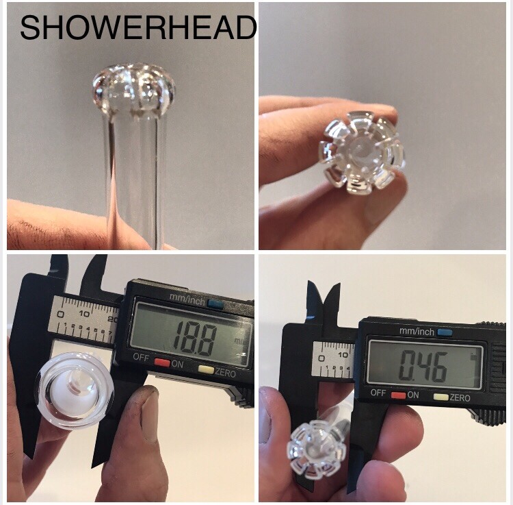 14mm Glass Downstem 45 Degree Curved Bent 3” 4” 5” 6” Inch Grommet Premium Perc