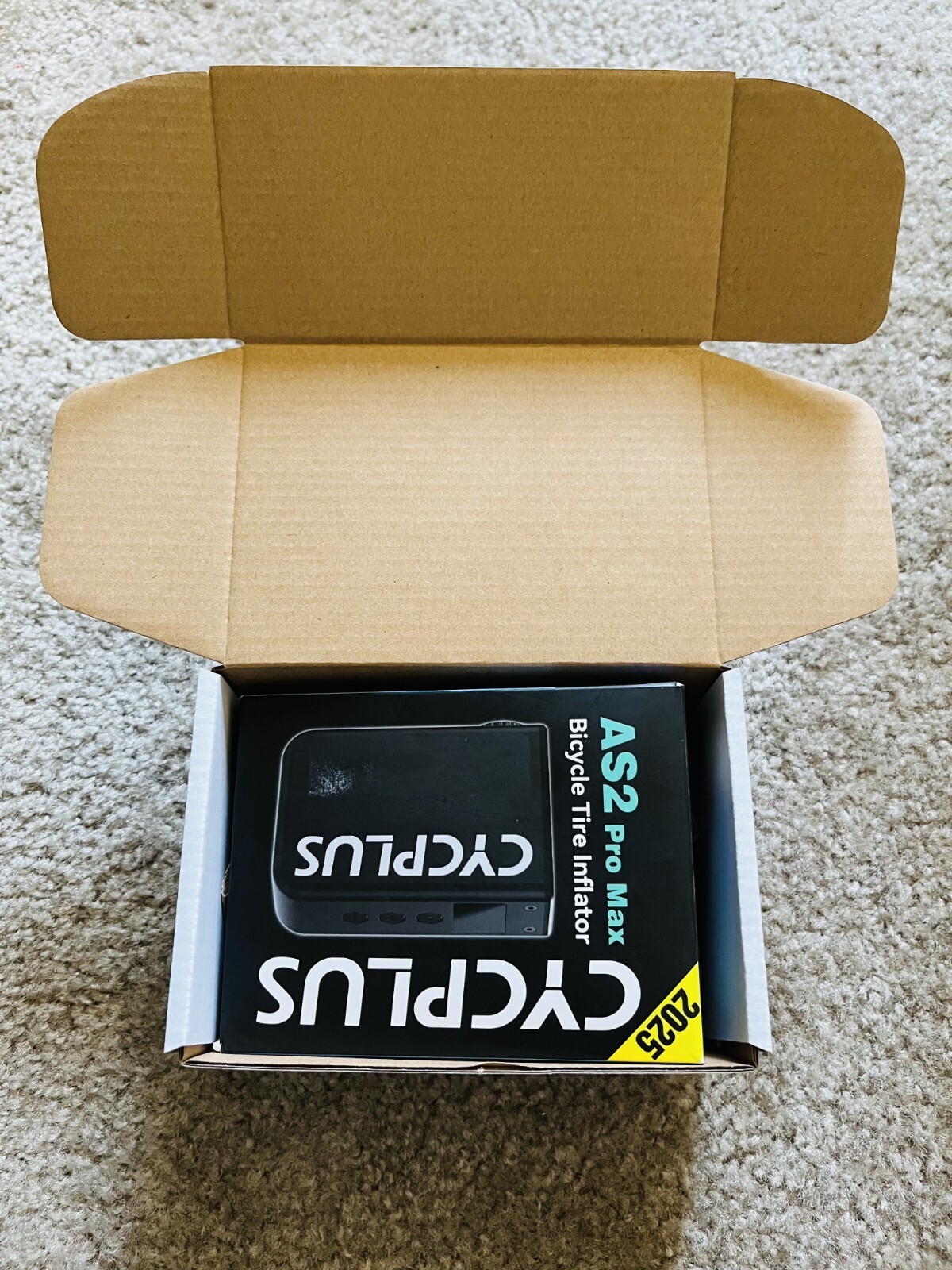 CYCPLUS AS2PROMAX 120PSI Electric Tiny Bike Pump with Gauge,2025 Updated Version