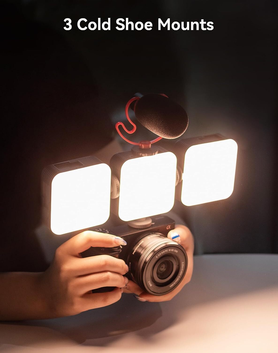 SmallRig P96 Mini Video Light, LED Camera Light With 2200mAh Battery -Outlet
