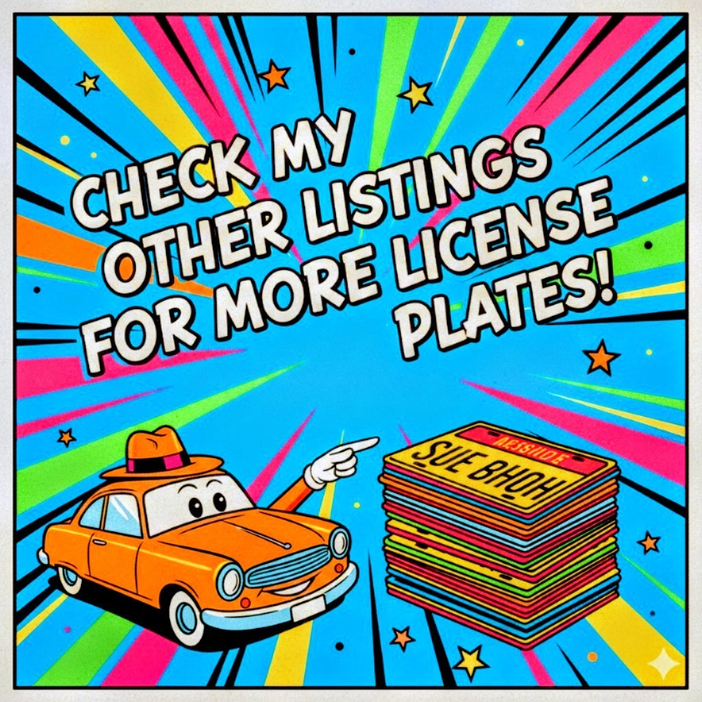 🟥Tennessee TN Tenn License Plate Tag 🟥 1955 LONG State Shaped Blount 10 14315