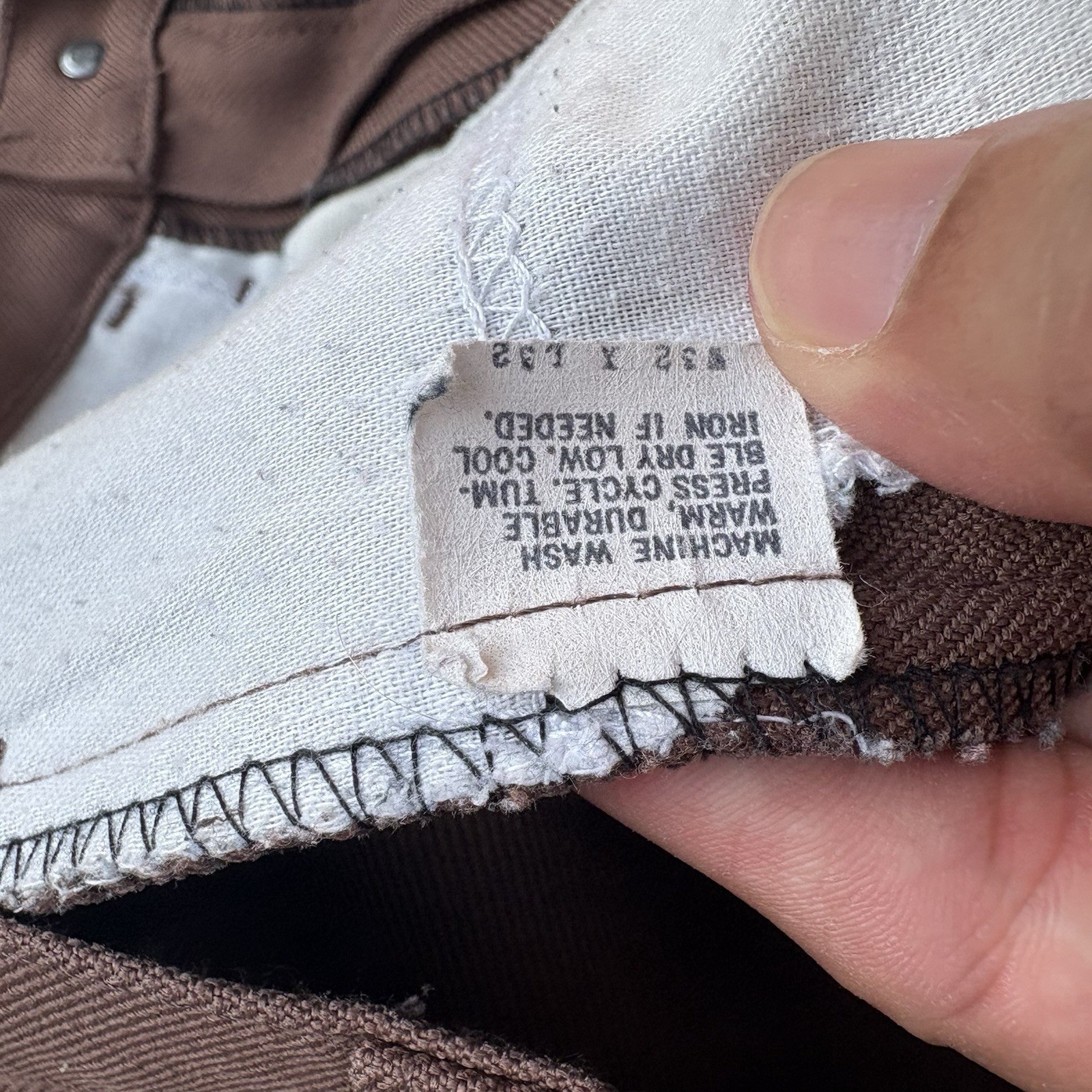 VTG 70s Levi’s Polyester Brown Flared Leg Western Disco Pants Talon USA Hippy