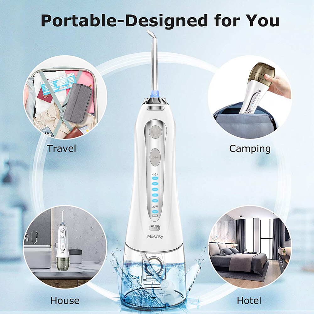 Cordless Water Flosser Dental Oral Irrigator Travel Teeth Cleaner Floss Pick