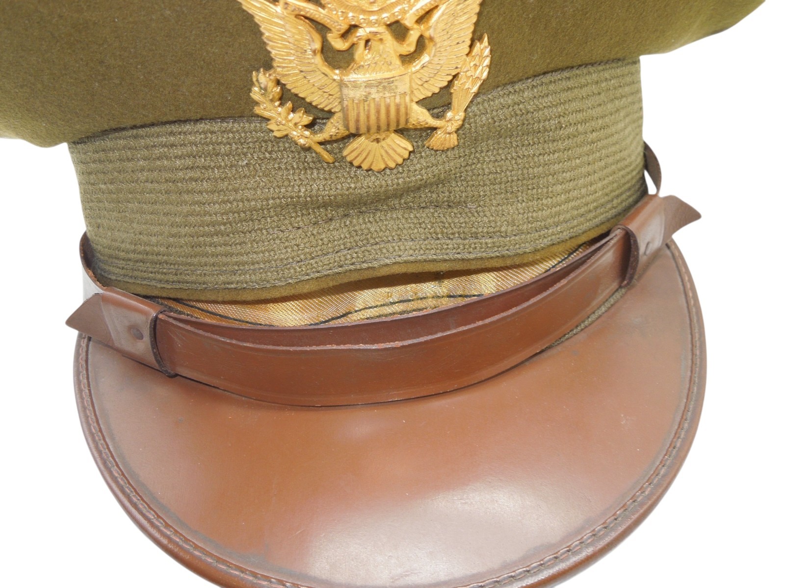 WWII US Army AAF Officer Visor Cap Hat