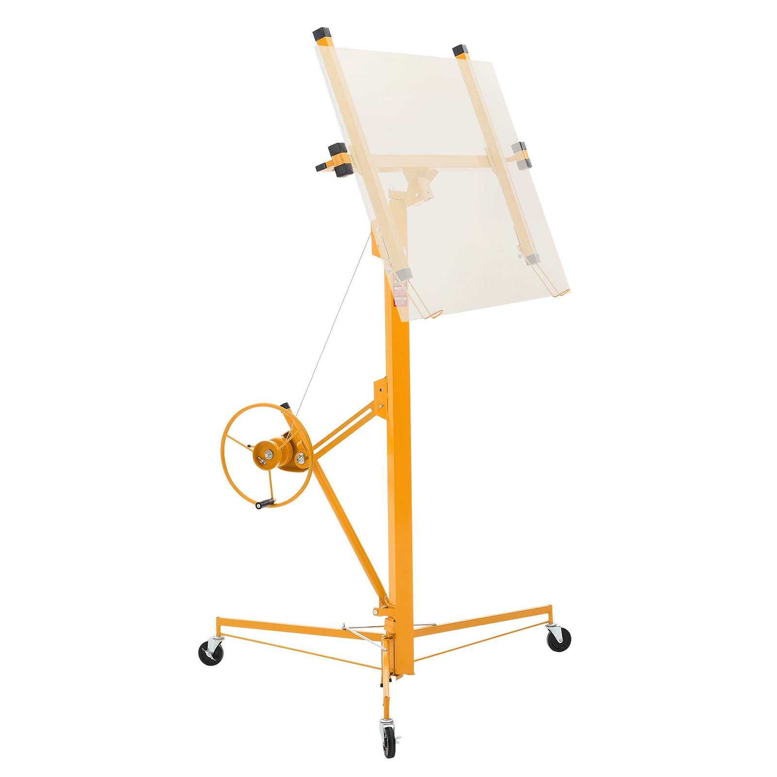 Uimoso 16Ft Drywall Lifter Sheetrock Hoist Lift Adjustable arm & Lockable Wheels