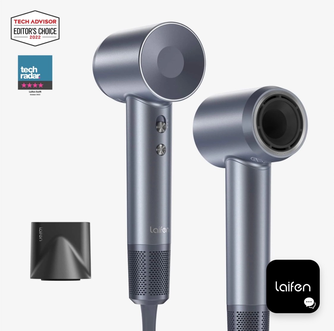 Laifen Swift Hair Dryer (# LF03 - Silver Blue, Brand New)