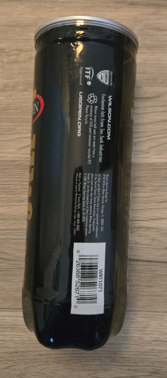 Wilson US Open Official Ball Extra Duty Tennis Balls Can of 3 Sealed New