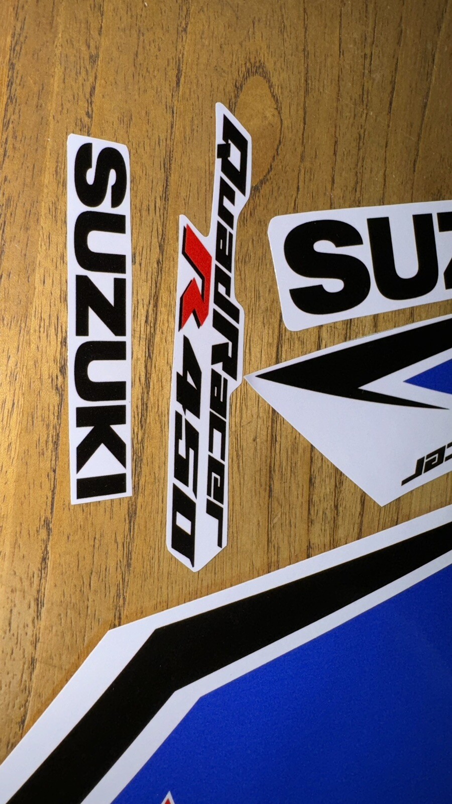 Suzuki LTR450 2006 QuadRacer White Full Graphics Decals
