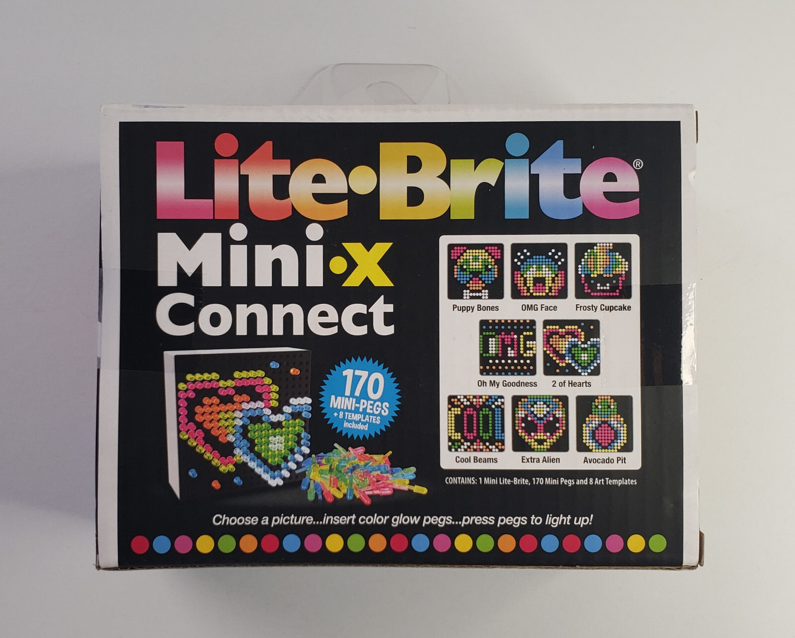 Hasbro Lite Brite Mini X Connect 179 Pieces BRAND NEW