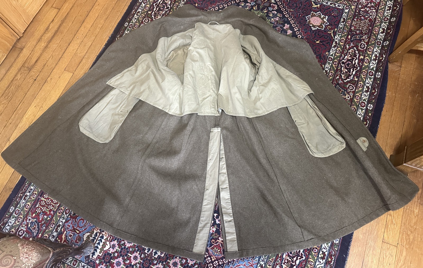 WWII 63rd Infantry Div Named Officer Uniform Overcoat Jacket Ribbon Medal Photo