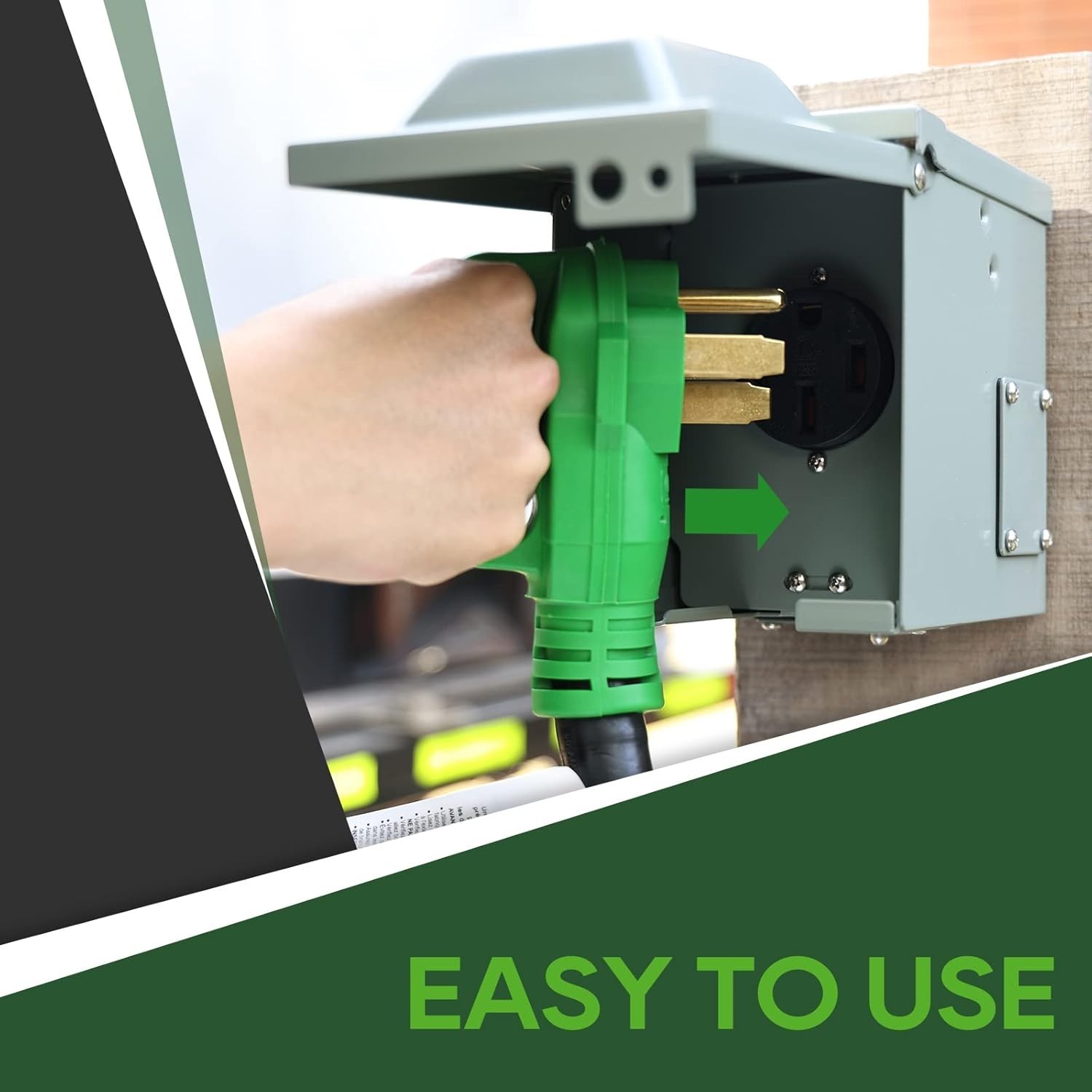 RVGUARD 50 Amp 25 Foot RV/EV Extension Cord, NEMA 14-50P/R Heavy Duty Cord