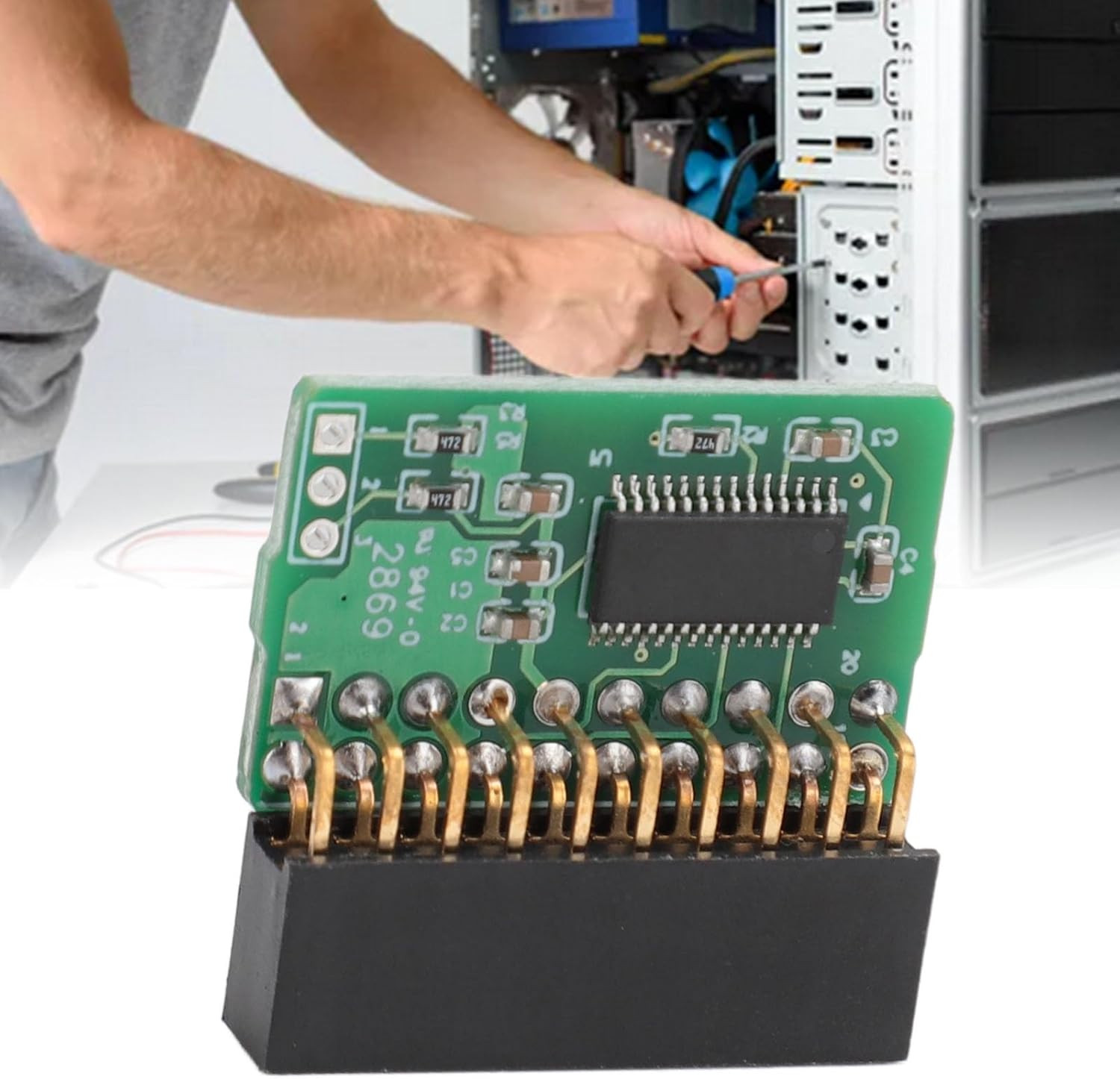 20Pin TPM 2.0 Module for Supermicro AOM TPM 9665V TCG 2.0, Vertical Trusted Mod