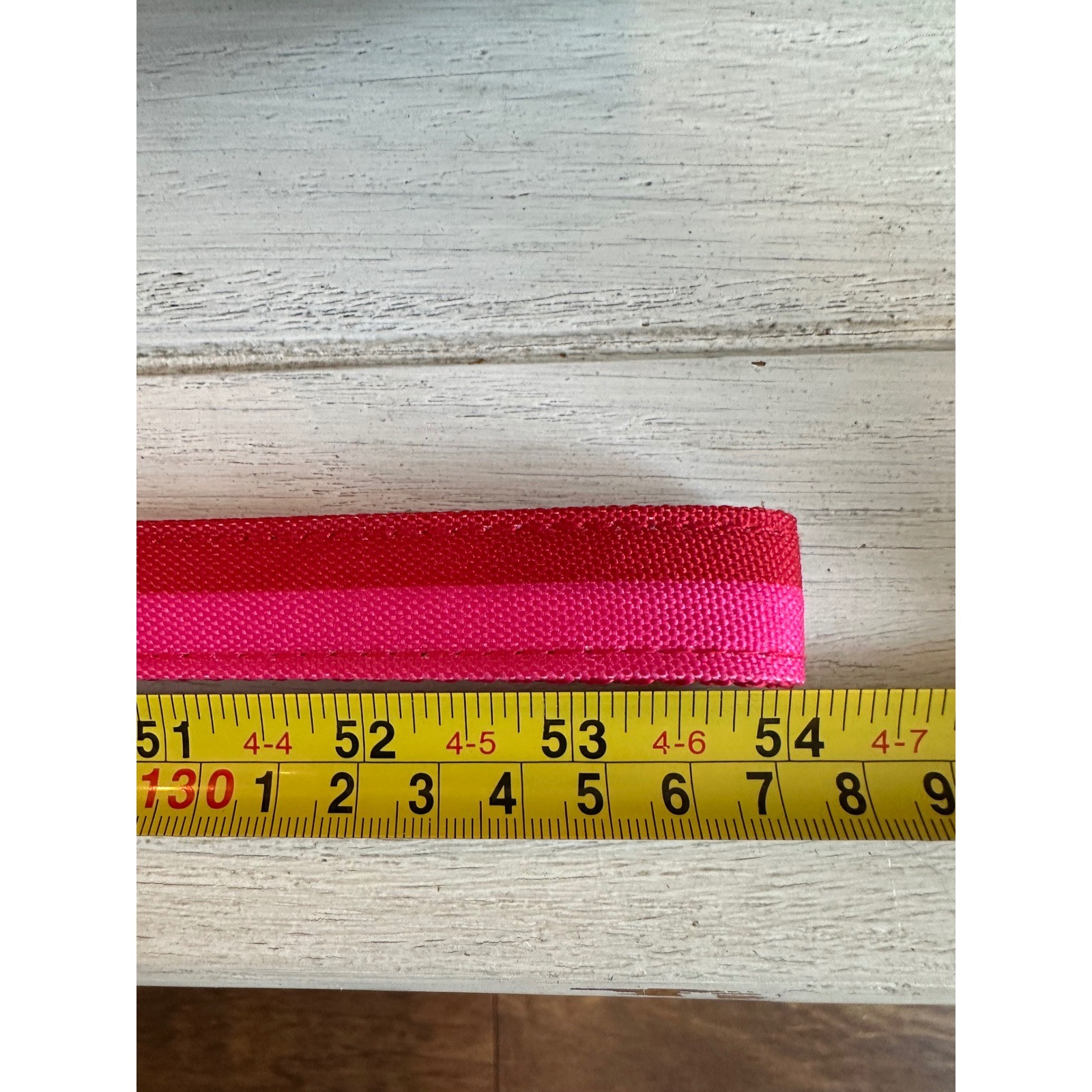 Kate Spade New York Red & Pink Stripe Dog Leash Gold Hardware