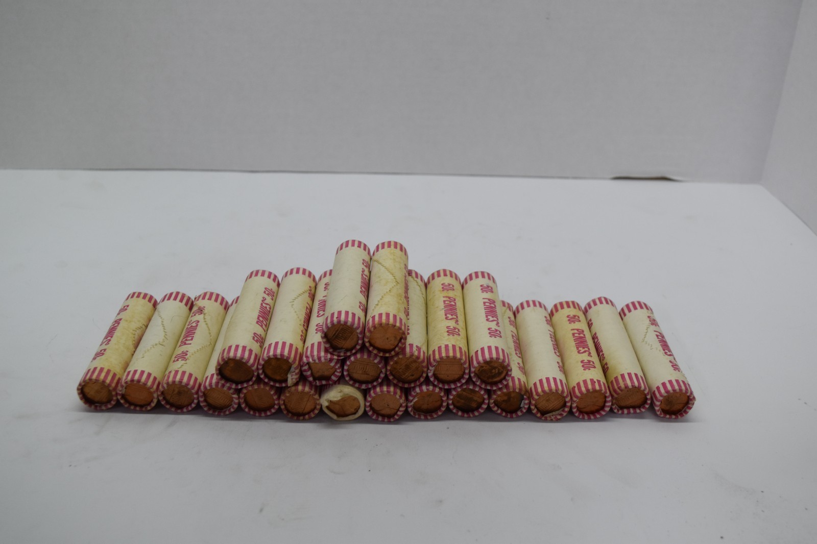 24 bank rolled penny 1981 D and other years pennies 14721