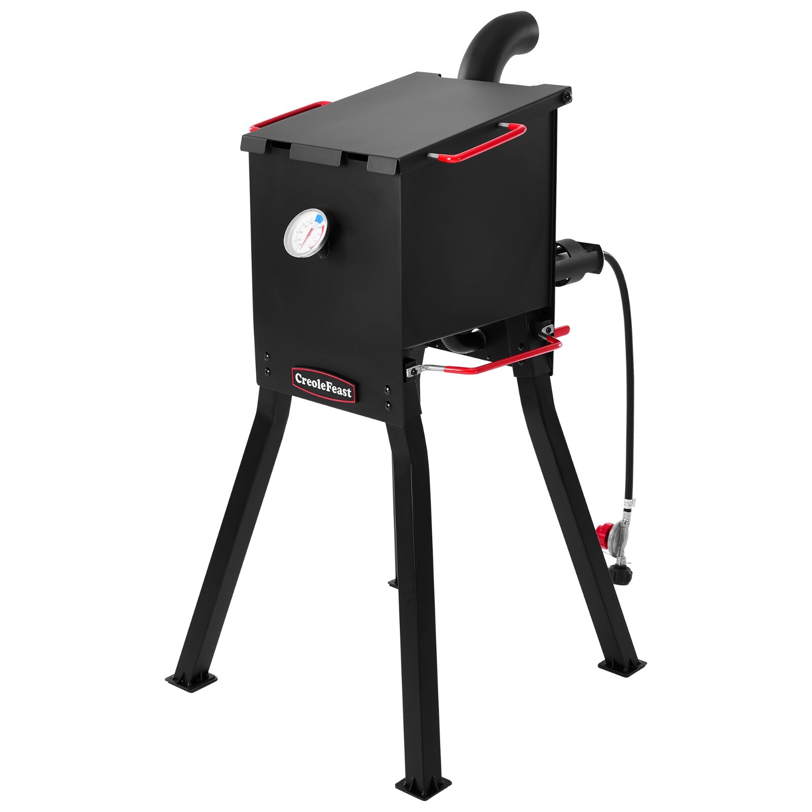 Creole Feast DF02B Outdoor Propane Deep Fryer, 17 Qt. 54,000 BTU Output, Black