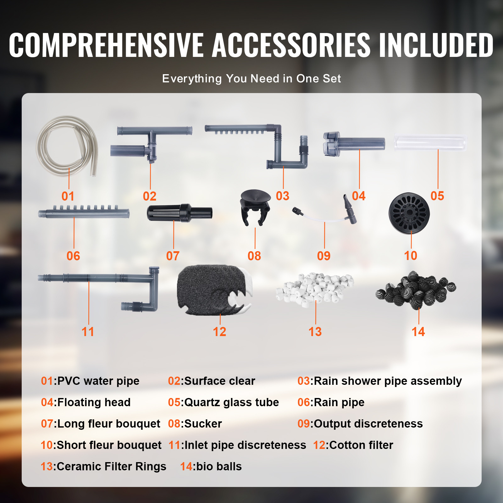 VEVOR 100 Gallon Aquarium Canister Filter 12w UV Lamp Fish Tank Quiet