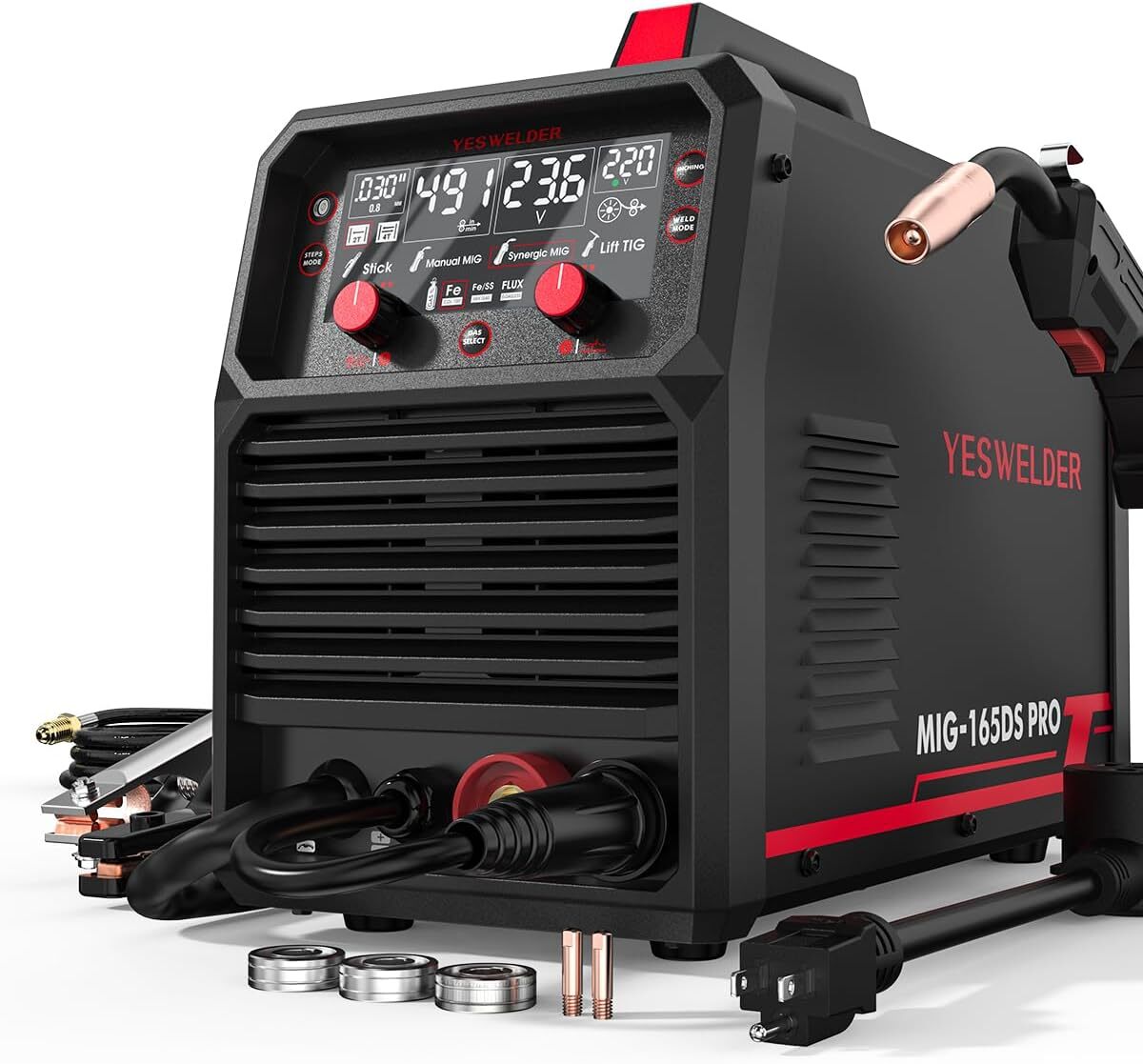 Flux Core MIG/Gas MIG/Lift TIG/Stick 4 in 1 Multi-process Welding Machine