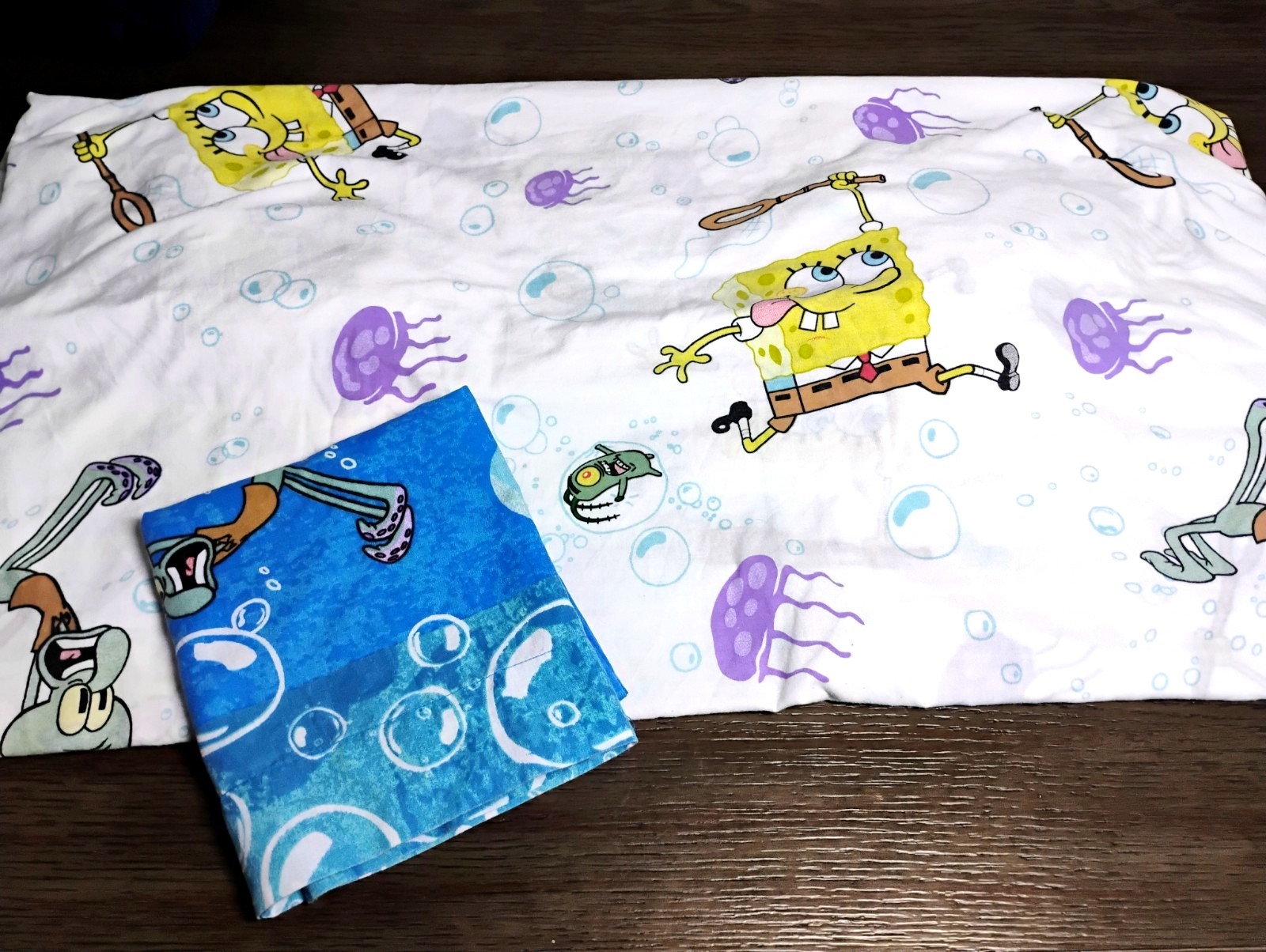 SpongeBob SquarePants Twin Fitted Sheet & Standard size Pillowcase Vintage Y2K