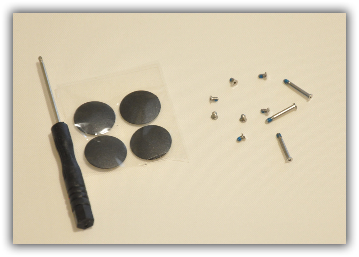 Bottom Case feet & Screws kit MacBook Pro 13" 15" 17" Unibody A1278 A1286 A1297