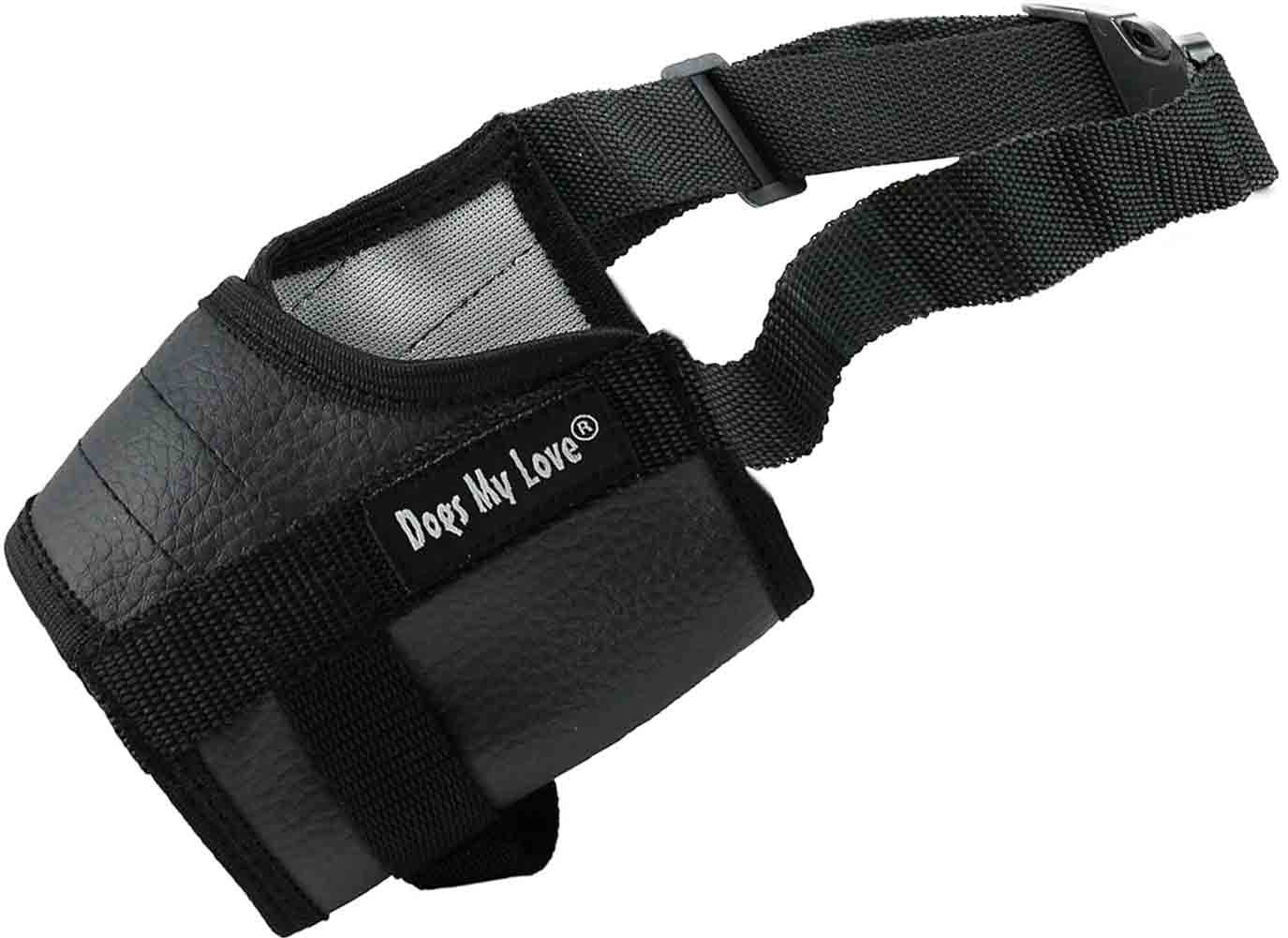 Adjustable Nylon Dog Muzzle 6 Sizes Black